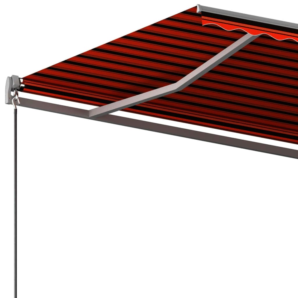 Tenda da Sole Autoportante Automatica 450x350cm Arancio Marrone