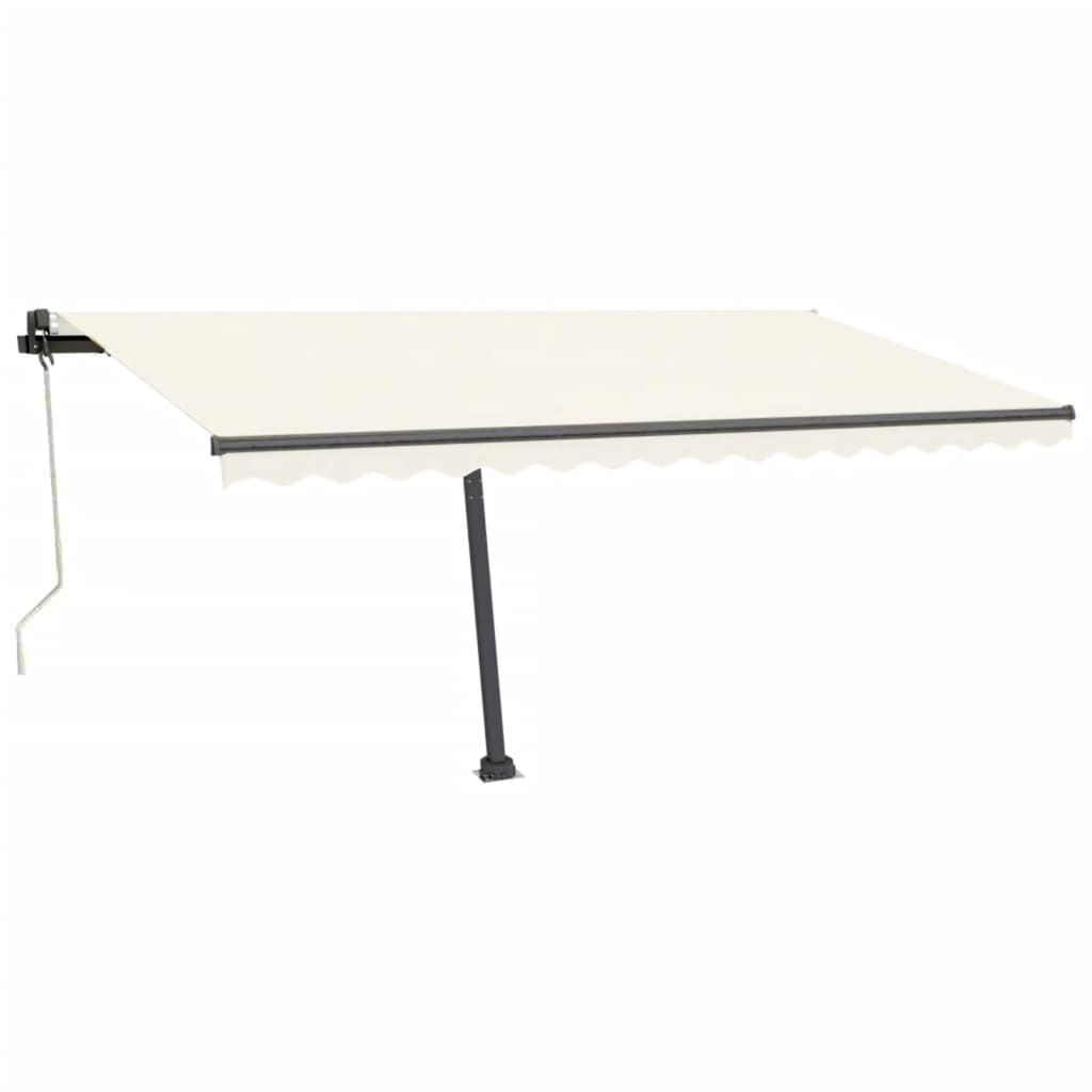 Tenda Automatica con Sensore Vento e LED 450x350 cm Crema