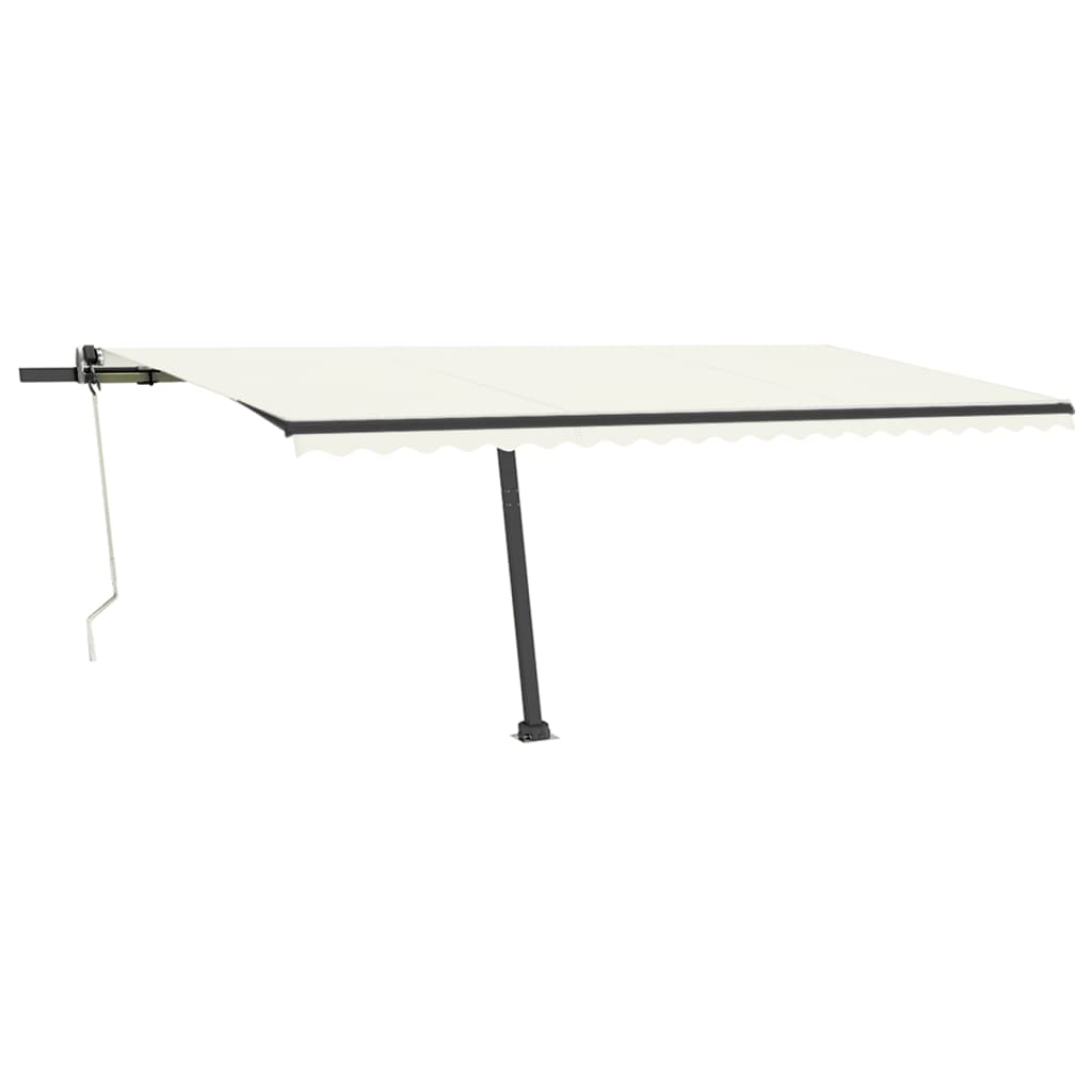 Tenda Automatica con Sensore Vento e LED 500x350 cm Crema