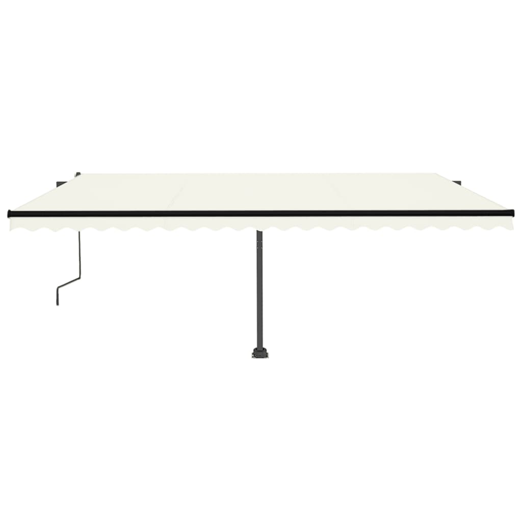 Tenda Automatica con Sensore Vento e LED 500x350 cm Crema