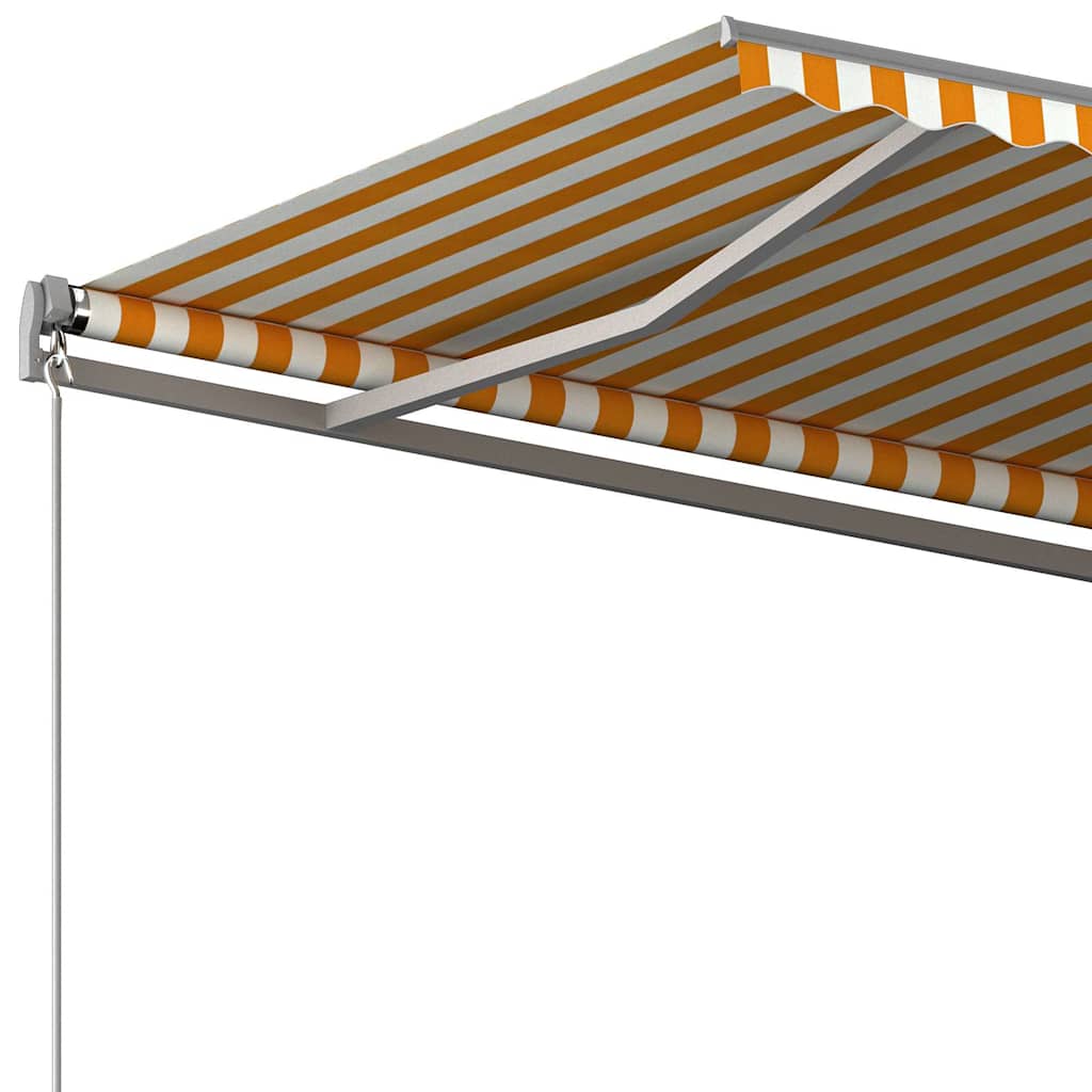 Tenda da Sole Autoportante Automatica 600x350 cm Gialla Bianca