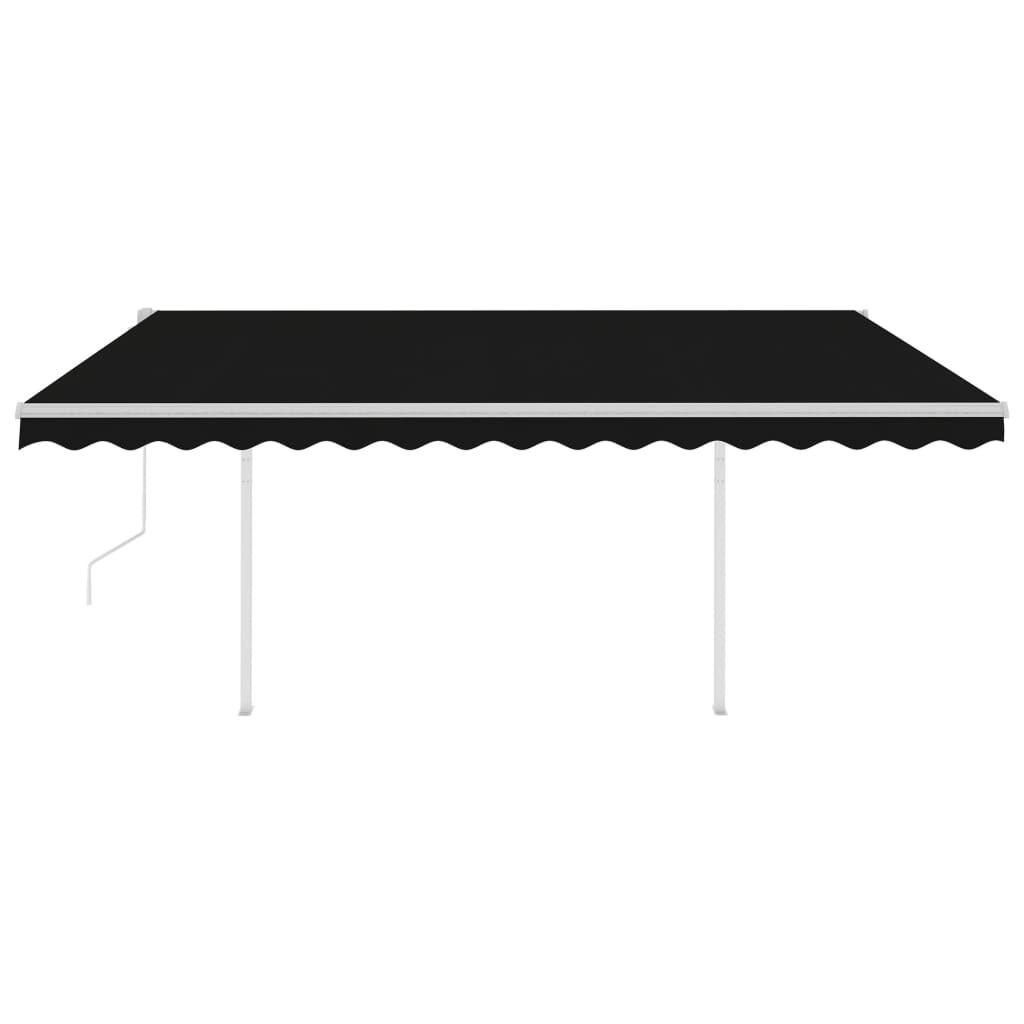 Tenda Automatica con Sensore Vento e LED 4x3 m Antracite