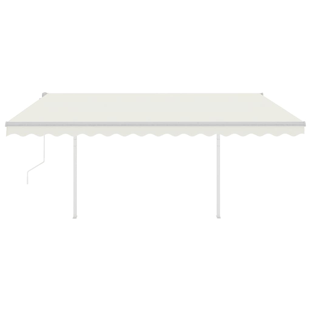 Tenda Automatica con Sensore Vento e LED 4x3,5 m Crema