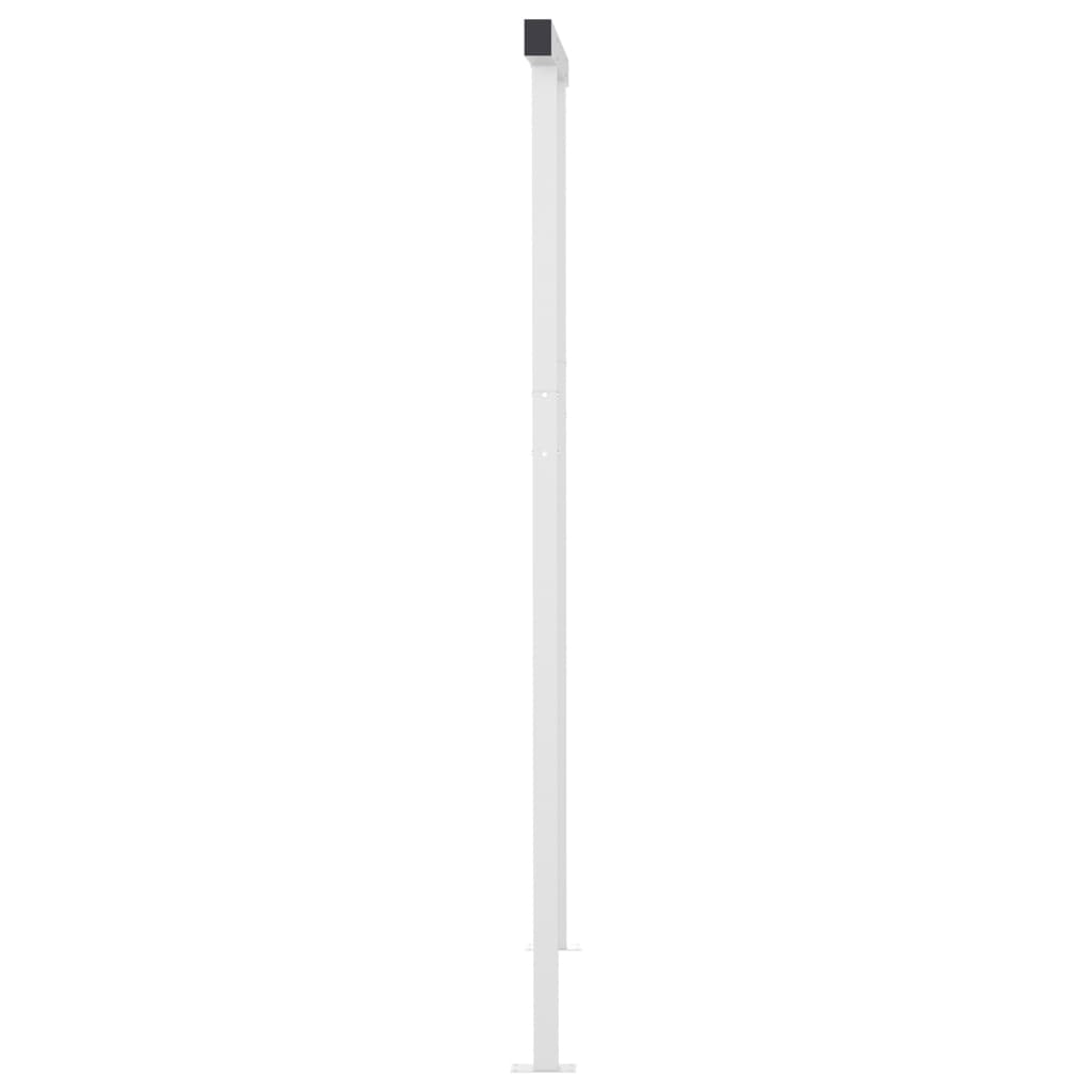 Tenda Retrattile Automatica con Pali 5x3,5 m Arancione Marrone