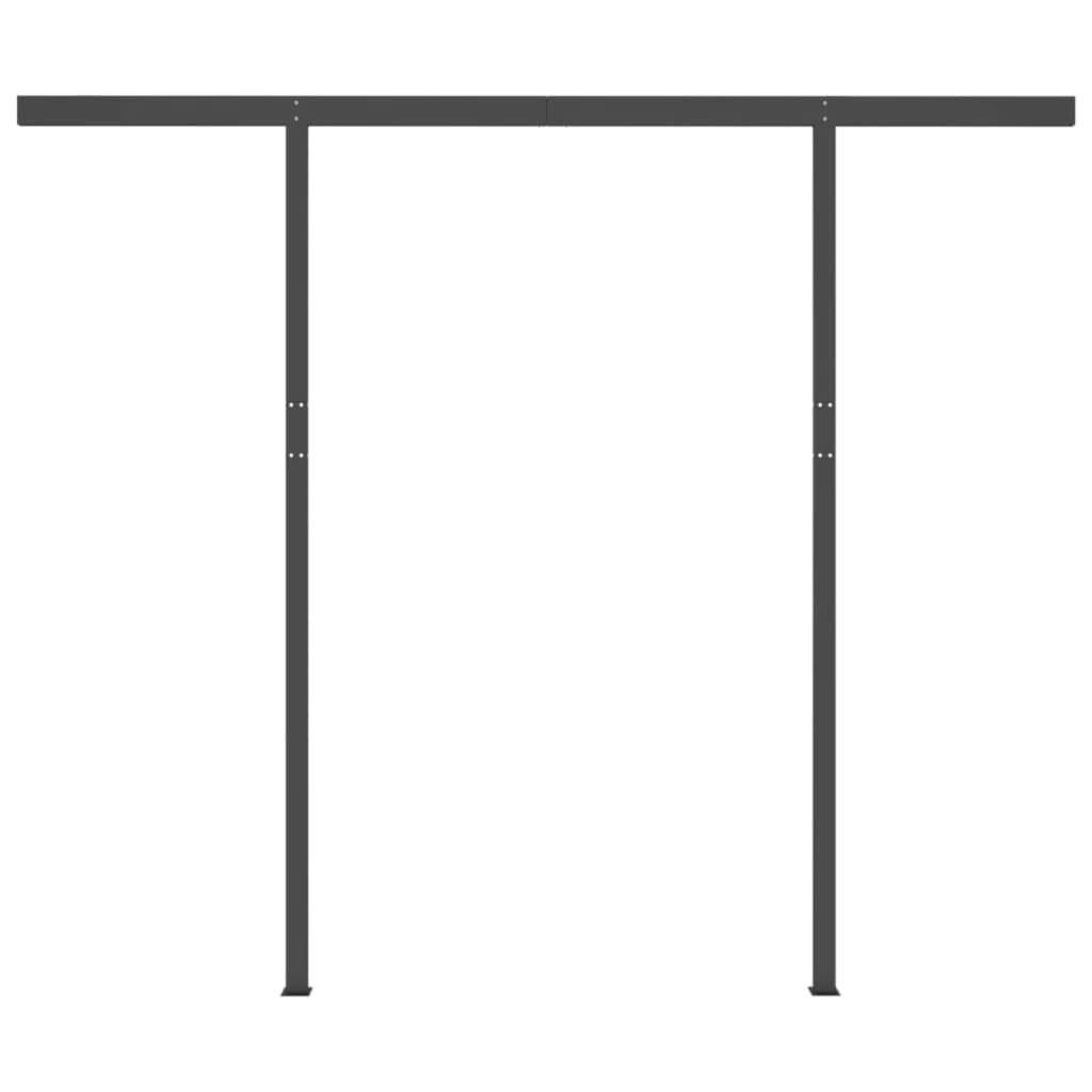 Tenda Automatica Sensore Vento LED 3x2,5 m Gialla Bianca