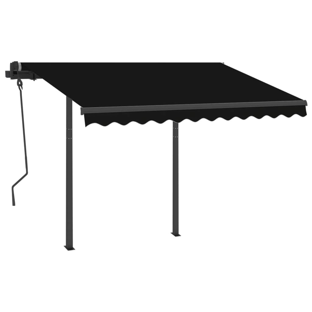 Tenda da Sole Automatica Sensore Vento e LED 3x2,5 m Antracite