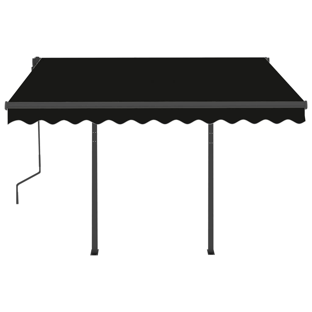 Tenda da Sole Automatica Sensore Vento e LED 3x2,5 m Antracite