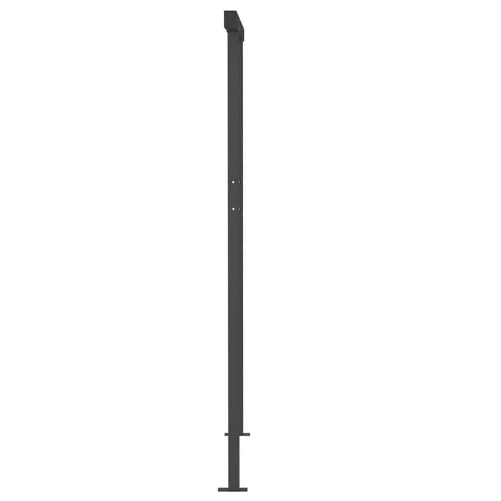 Tenda da Sole Retrattile Manuale con LED 3,5x2,5m Gialla Bianca