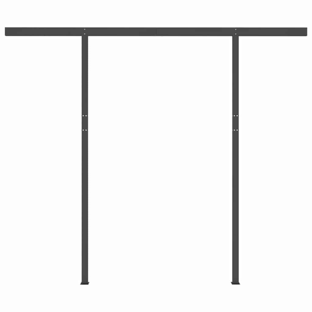 Tenda da Sole Retrattile Automatica Pali 3,5x2,5m Gialla Bianca