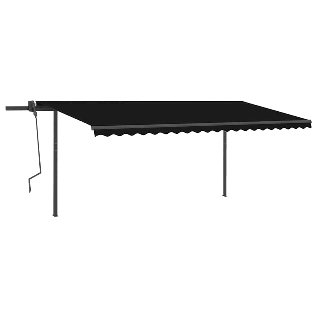 Tenda Automatica con Sensore Vento e LED 5x3 m Antracite