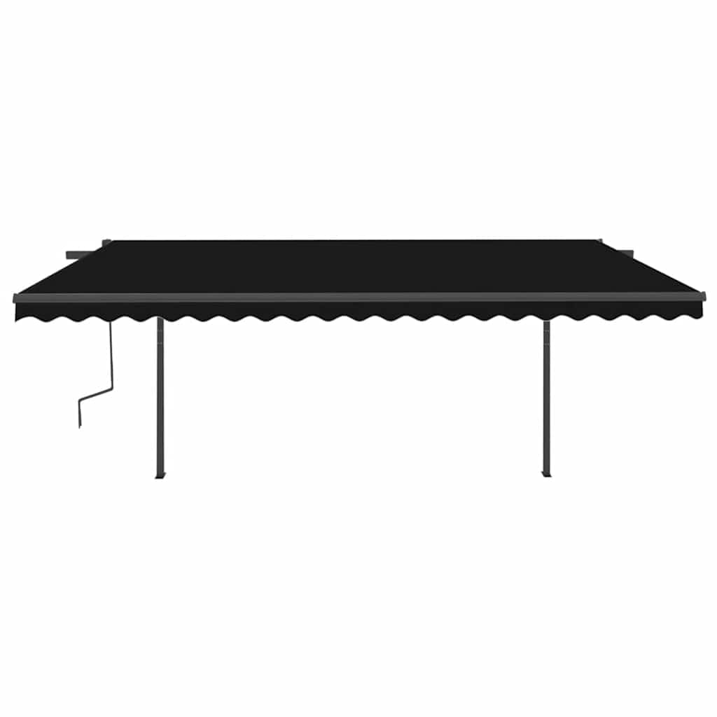 Tenda Automatica con Sensore Vento e LED 5x3 m Antracite