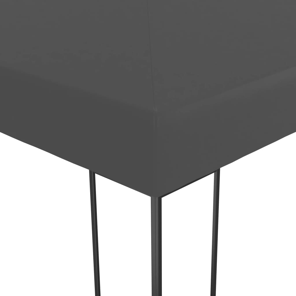 Gazebo con Stringa di Luci LED 3x4 m Antracite