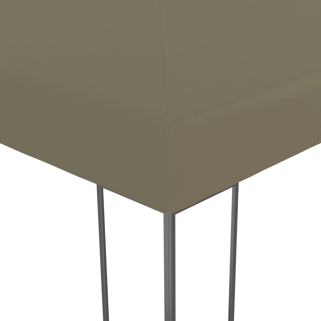 Gazebo con Luci LED a Stringa 3x3 m Grigio Talpa