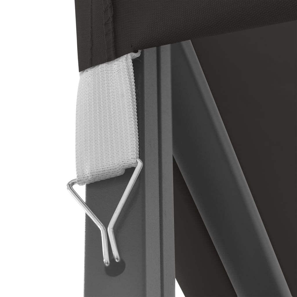 Gazebo con Stringa di Luci LED 3x3 m Antracite