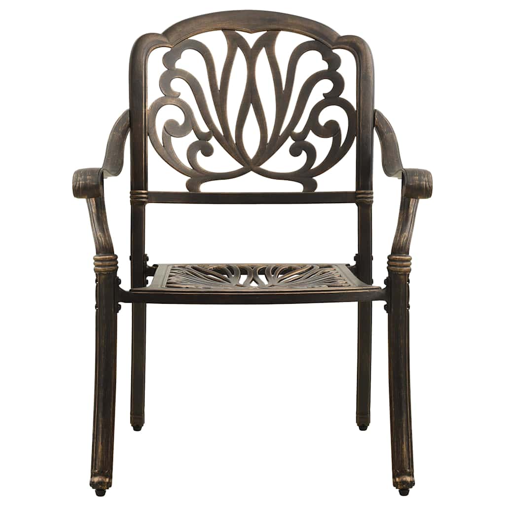 Set da Bistrot 3 pz in Alluminio Pressofuso Bronzo