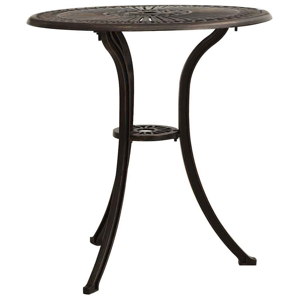 Set da Bistrot 3 pz in Alluminio Pressofuso Bronzo