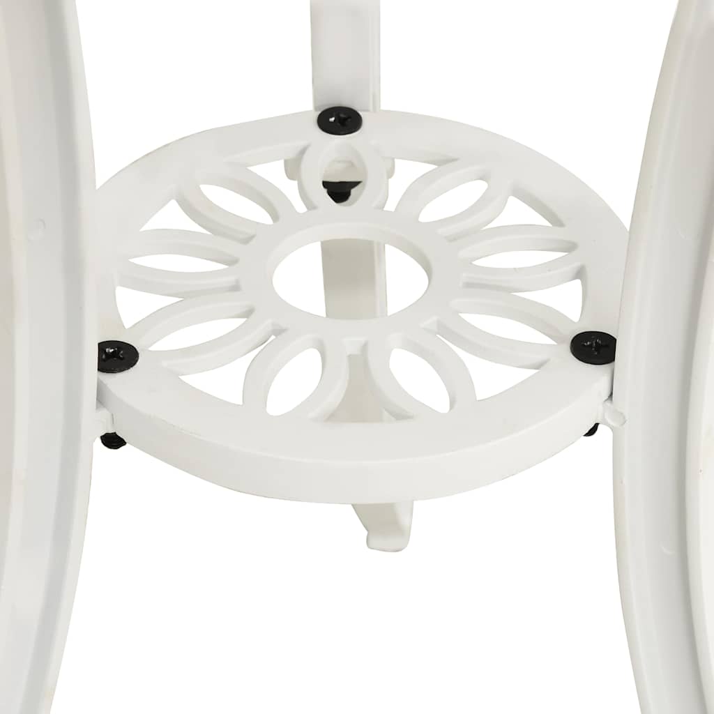 Set da Bistrot 3 pz in Alluminio Pressofuso Bianco