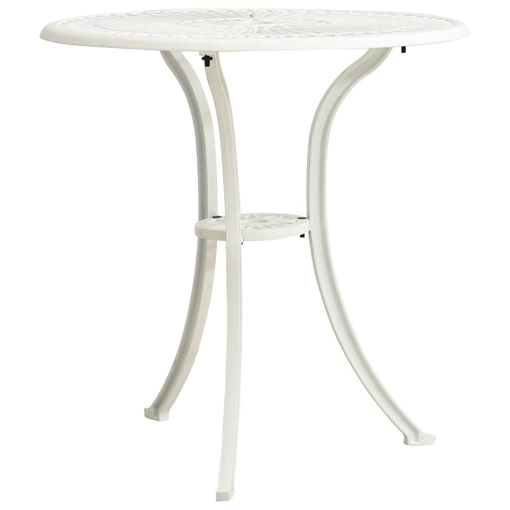 Set da Bistrot 3 pz in Alluminio Pressofuso Bianco