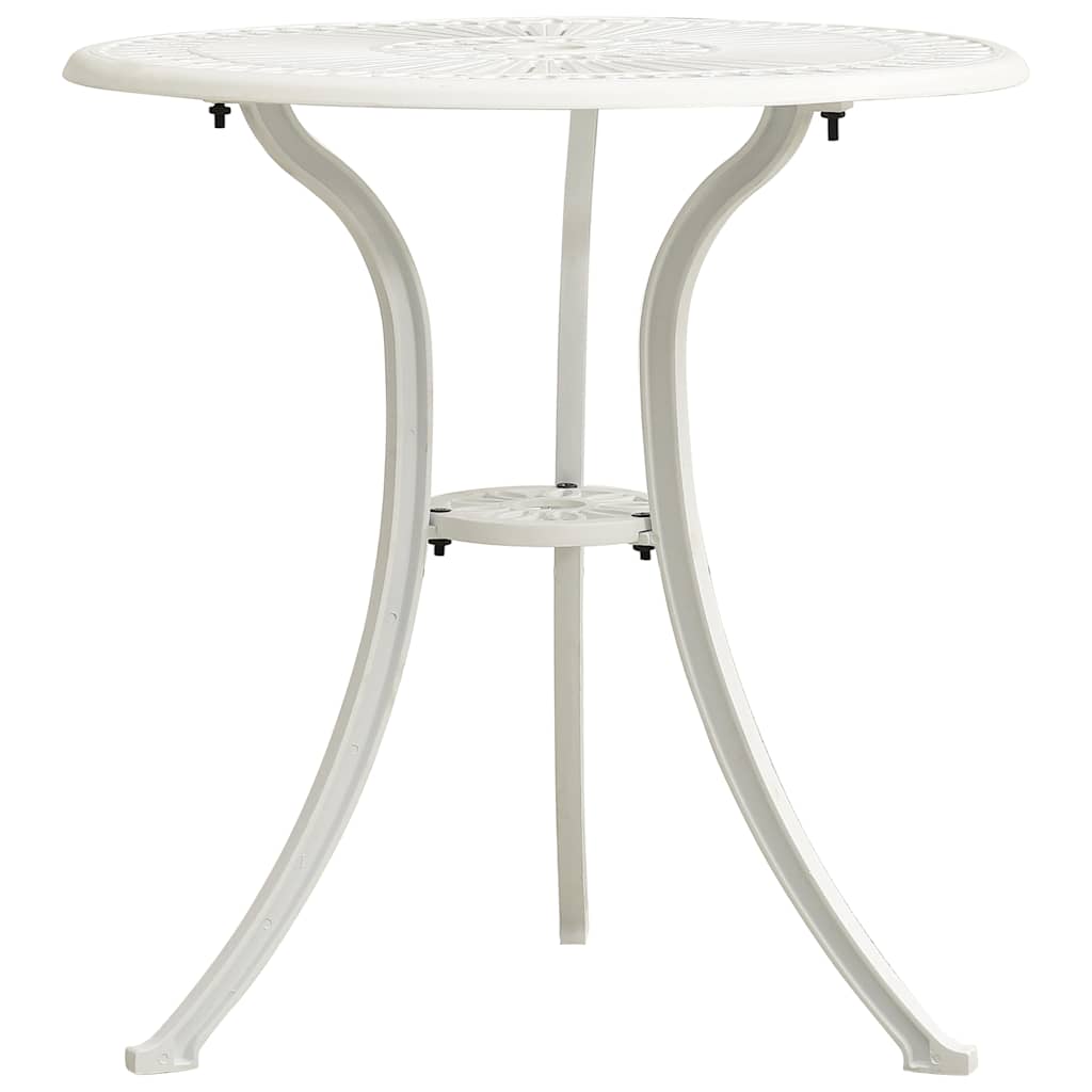 Set da Bistrot 3 pz in Alluminio Pressofuso Bianco