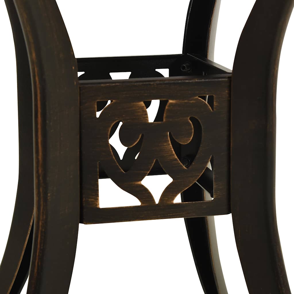 Set da Bistrot 3 pz in Alluminio Pressofuso Bronzo