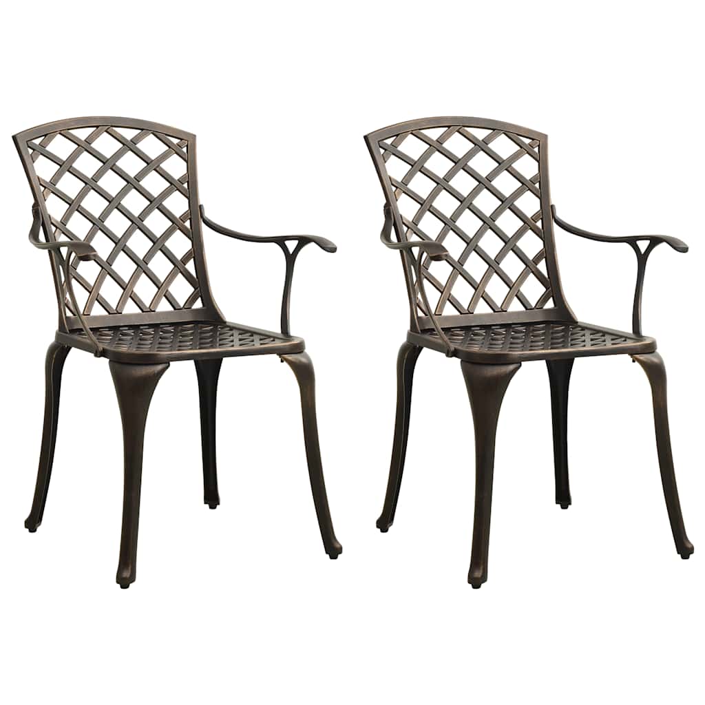 Set da Bistrot 3 pz in Alluminio Pressofuso Bronzo