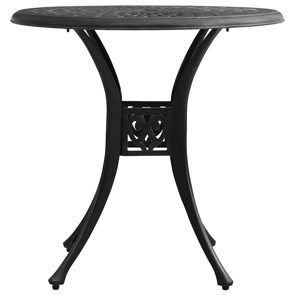 Set da Bistrot 3 pz in Alluminio Pressofuso Nero