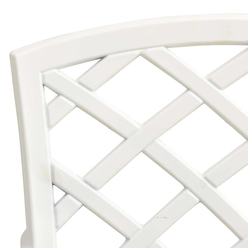 Set da Bistrot 3 pz in Alluminio Pressofuso Bianco