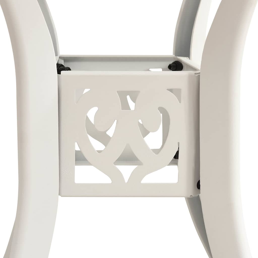Set da Bistrot 3 pz in Alluminio Pressofuso Bianco