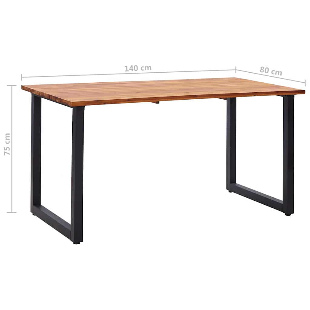Set da Pranzo per Giardino 5 pz con Cuscini in Polyrattan Nero