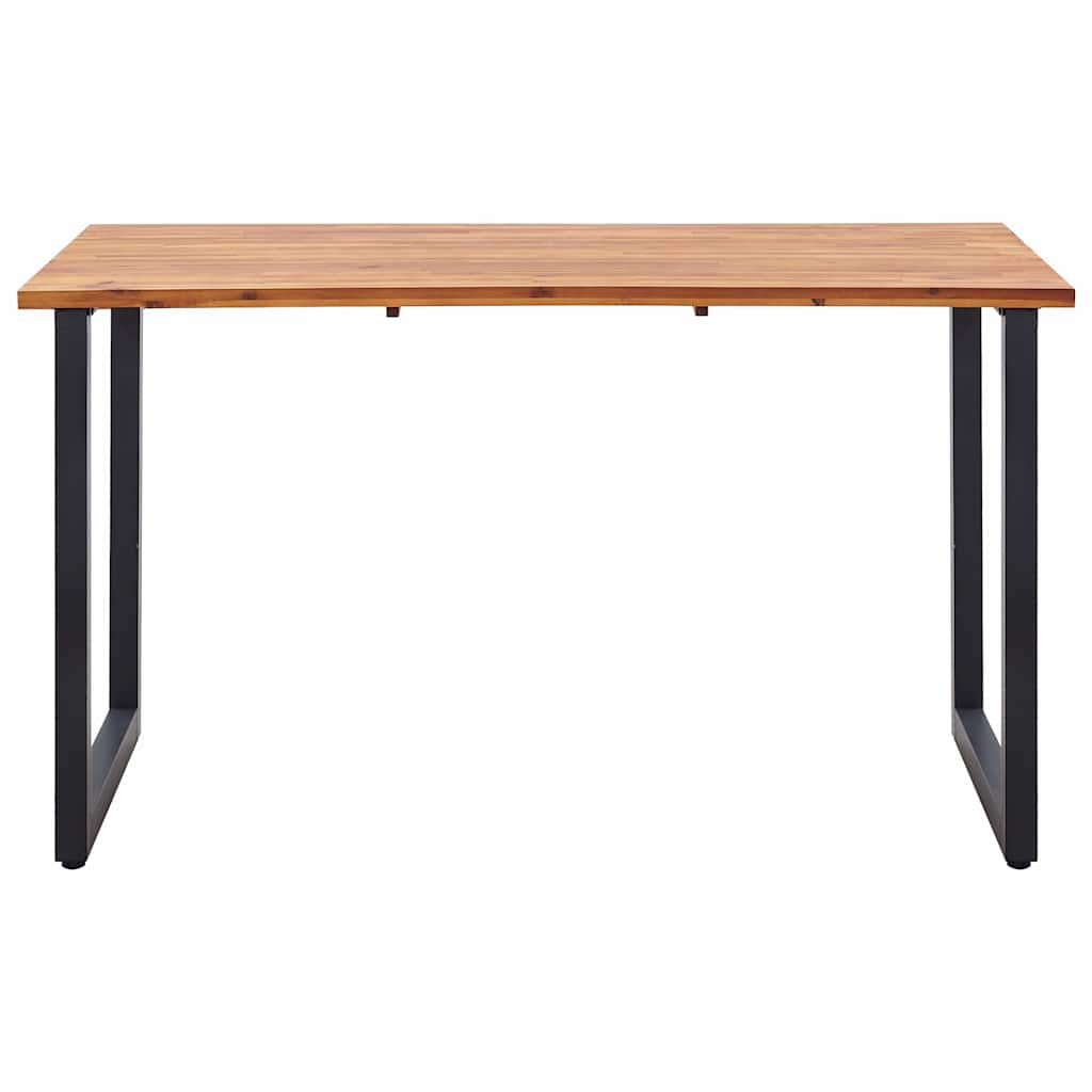 Set da Pranzo per Giardino 5 pz con Cuscini in Polyrattan Nero