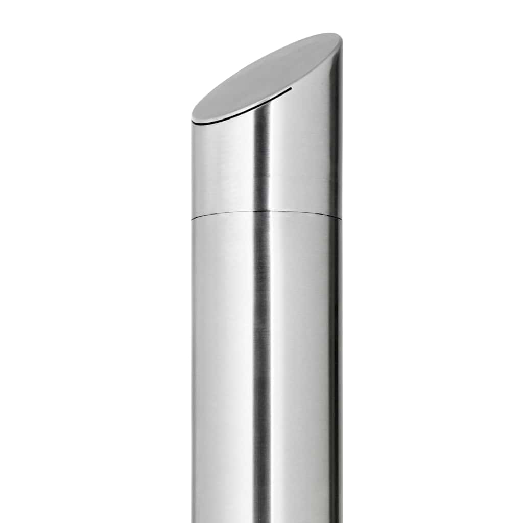 Doccia da Giardino con Base Marrone 225 cm in Acciaio Inox