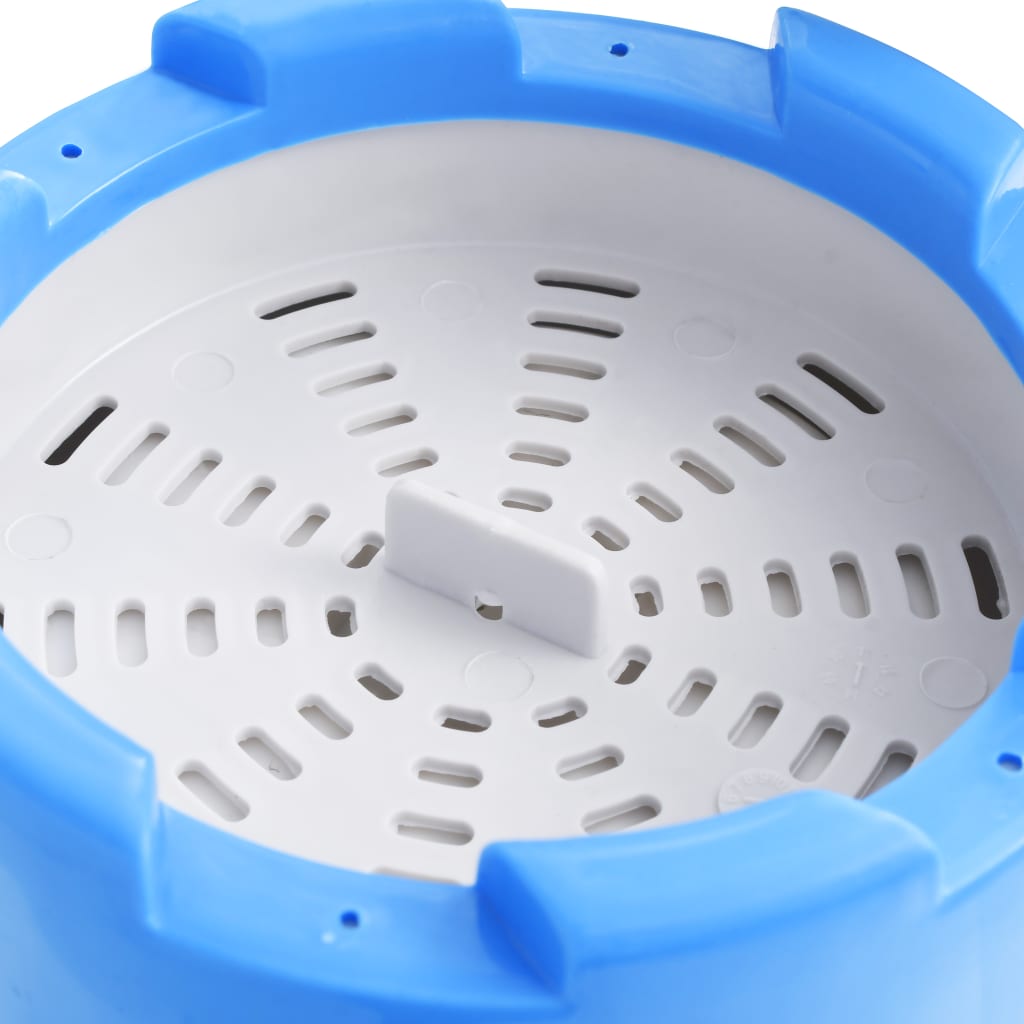 Piscina Fuori Terra con Skimmer e Pompa Sospesi 350x90cm Grigia
