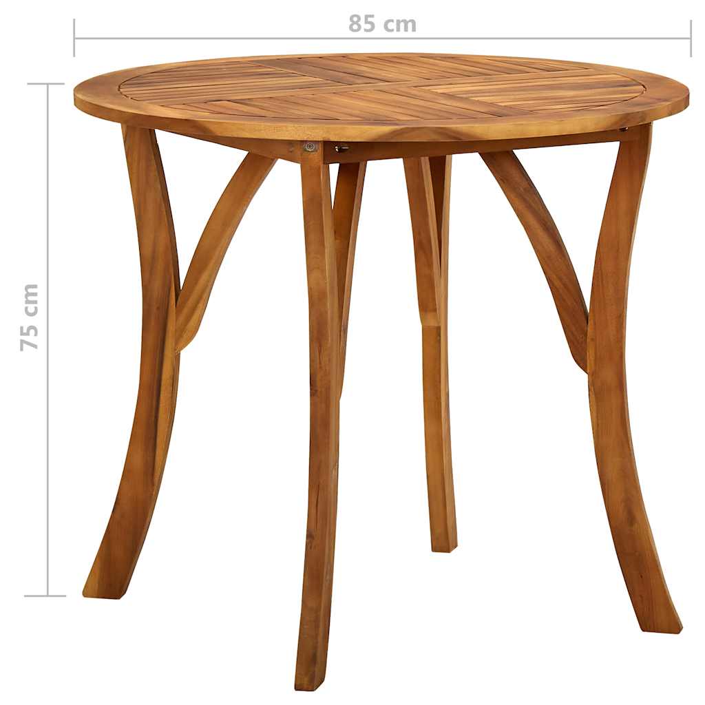 Set Mobili da Pranzo per Giardino 5 pz Grigio