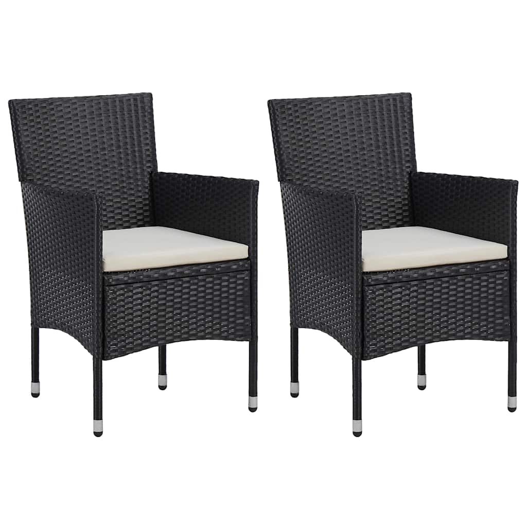 Set Mobili da Pranzo per Giardino 5 pz Nero
