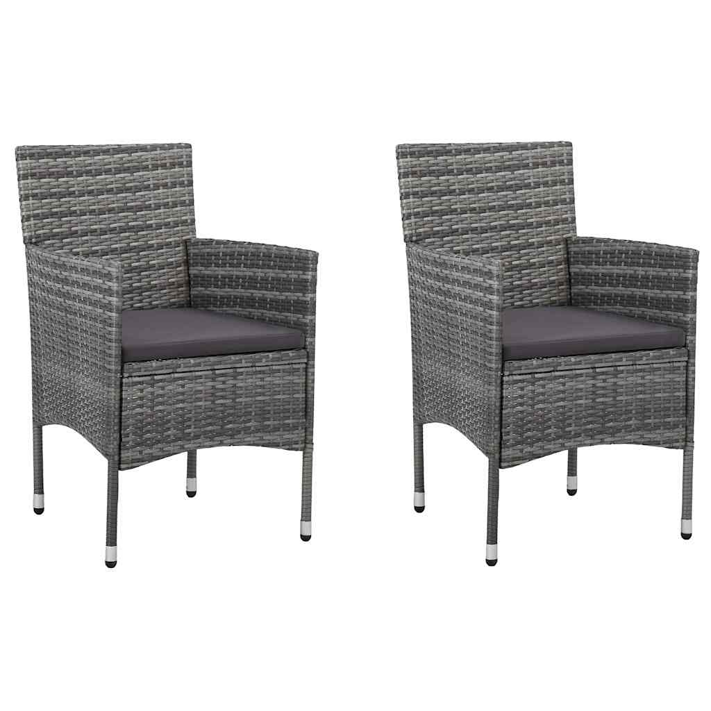 Set Mobili da Pranzo per Giardino 5 pz Grigio