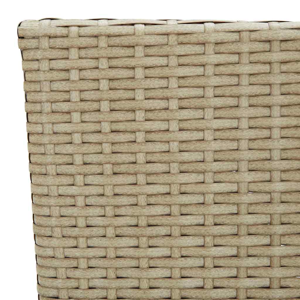 Set Mobili da Pranzo per Giardino 5 pz Beige
