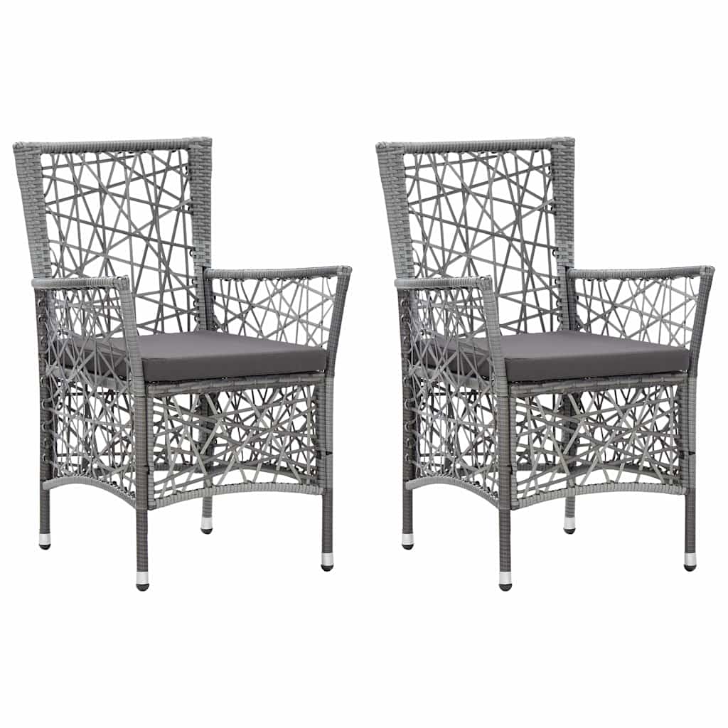 Set Mobili da Pranzo per Giardino 3 pz Grigio