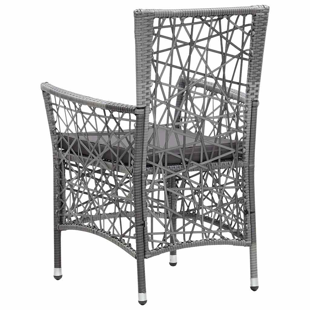 Set Mobili da Pranzo per Giardino 3 pz Grigio