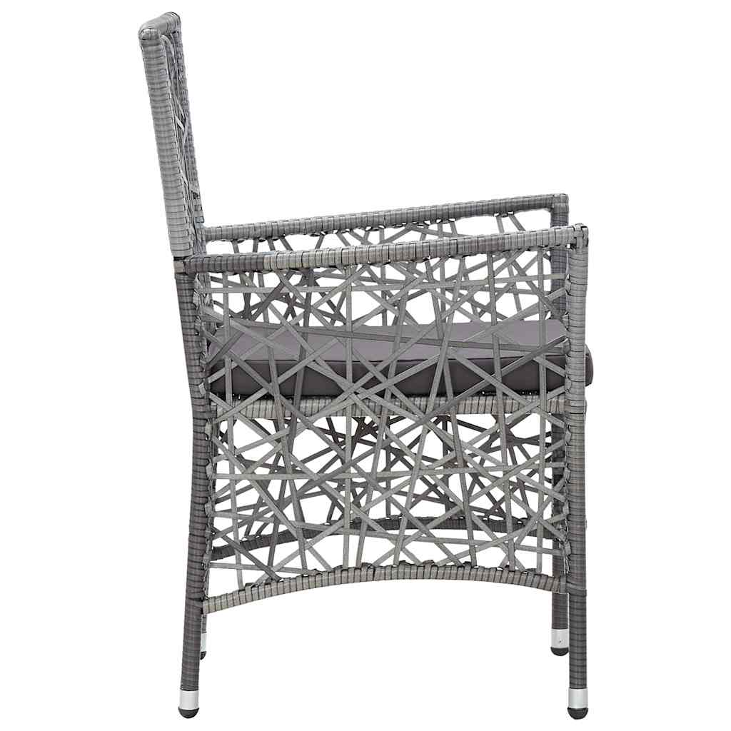 Set Mobili da Pranzo per Giardino 3 pz Grigio