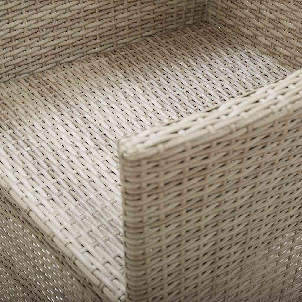 Set Mobili da Pranzo per Giardino 3 pz Beige
