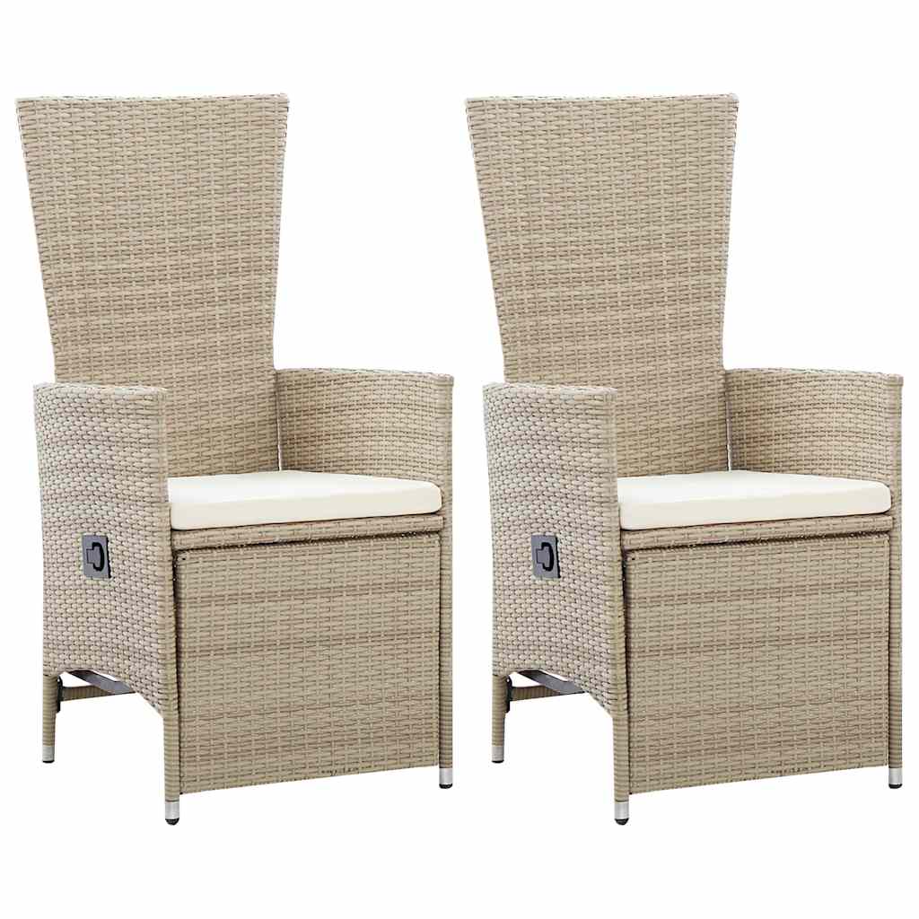 Set Mobili da Pranzo per Giardino 3 pz Beige