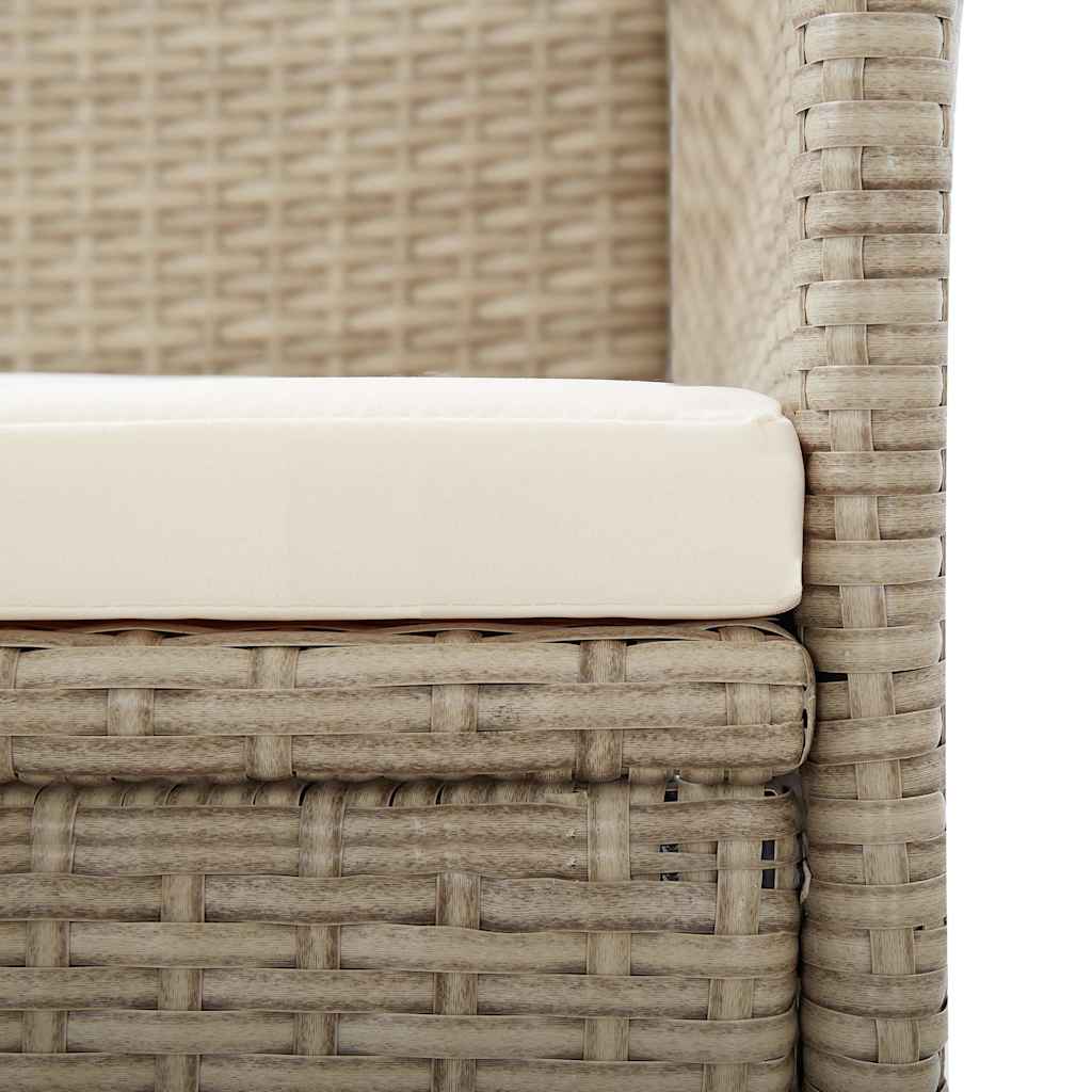 Set Mobili da Pranzo per Giardino 3 pz Beige
