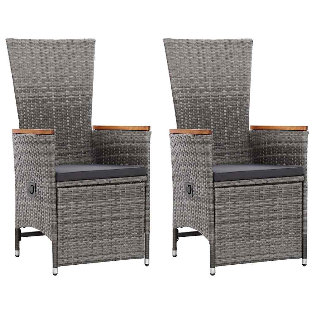 Set Mobili da Pranzo per Giardino 3 pz Grigio