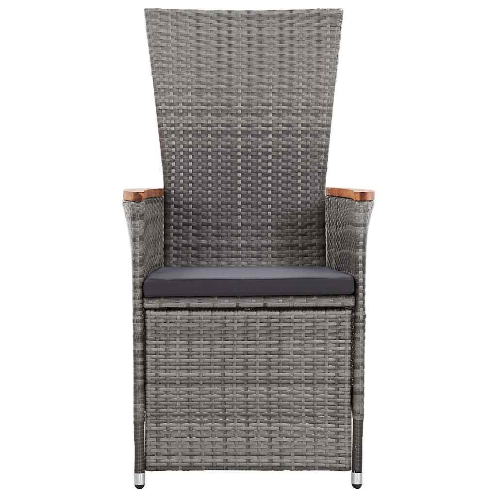 Set Mobili da Pranzo per Giardino 3 pz Grigio
