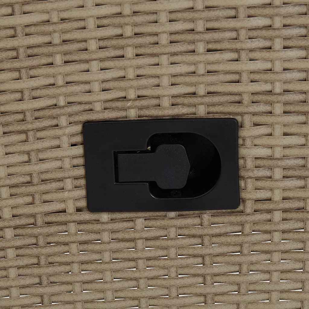Set Mobili da Pranzo per Giardino 3 pz Beige