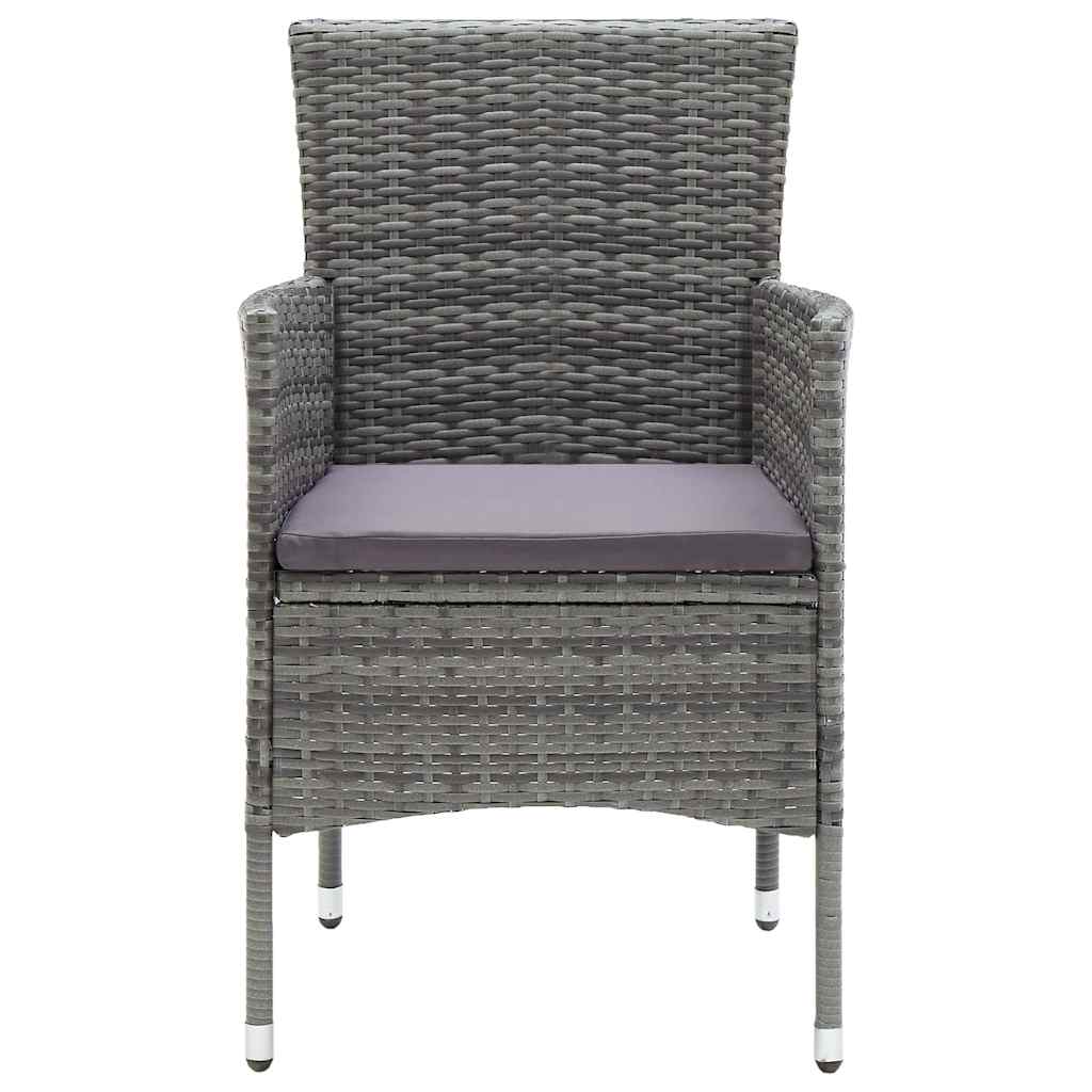 Set Mobili da Pranzo per Giardino 5 pz Grigio