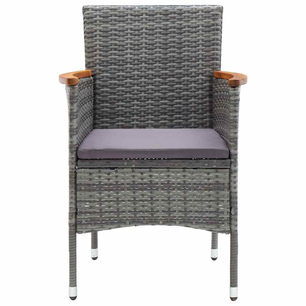 Set Mobili da Pranzo per Giardino 5 pz Grigio
