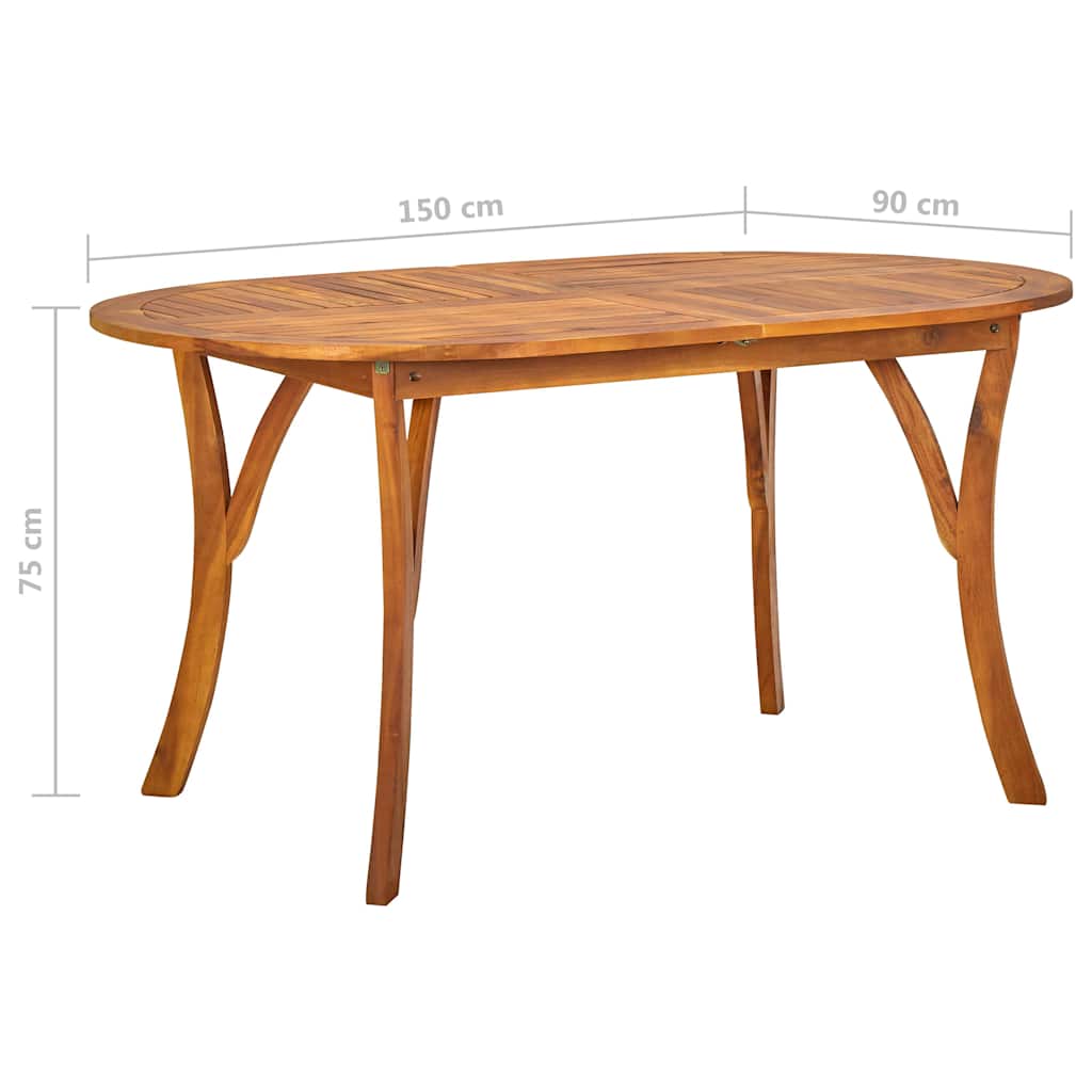 Set Mobili da Pranzo per Giardino 5 pz Grigio