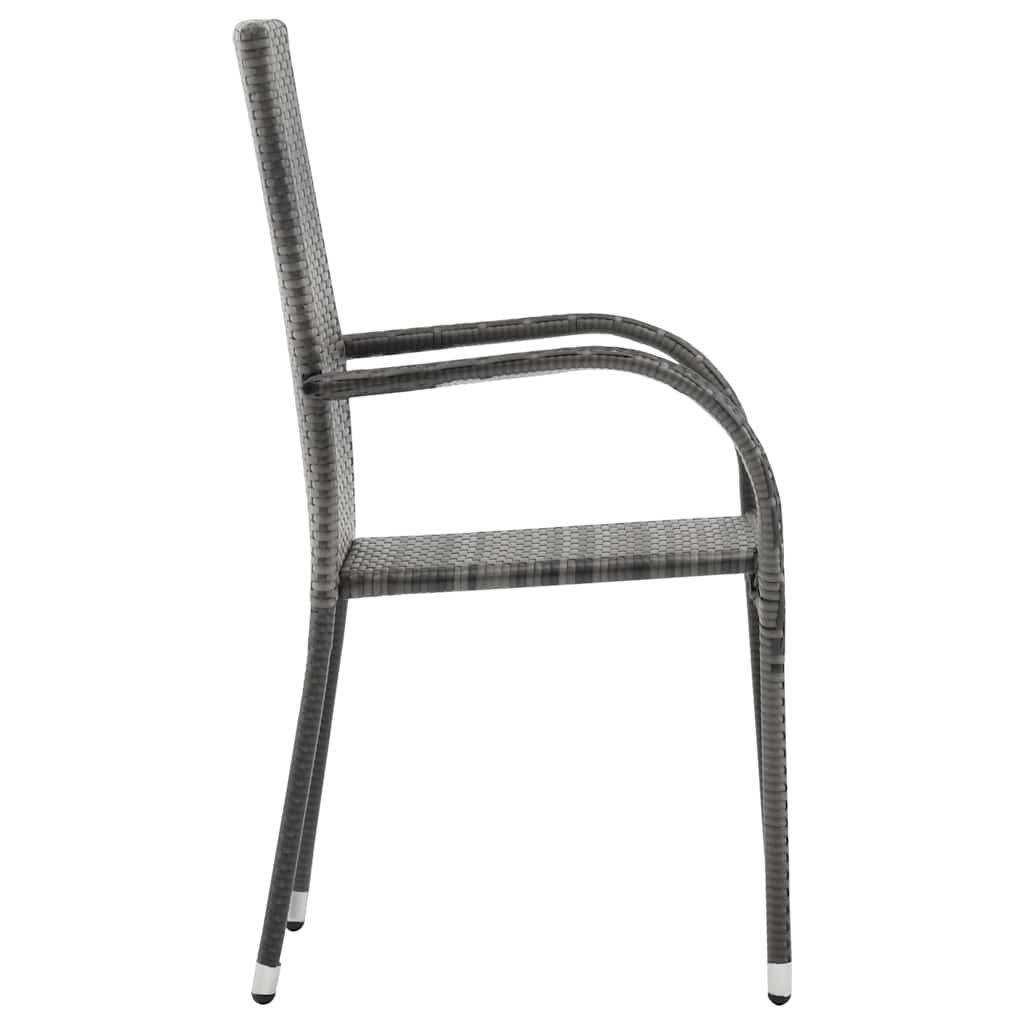 Set da Pranzo per Giardino 7 pz Grigio