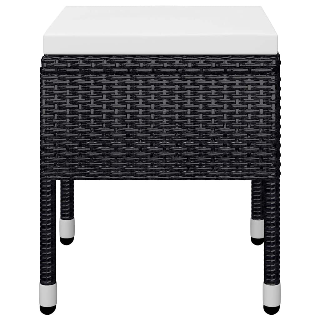 Set Mobili da Pranzo per Giardino 5 pz Nero